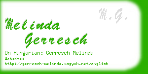 melinda gerresch business card